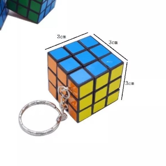Rubiks Cube Keychain - Picture 3 of 4